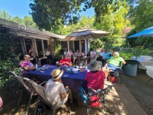 Treadles to Threads Guild members at Dye Day 2023