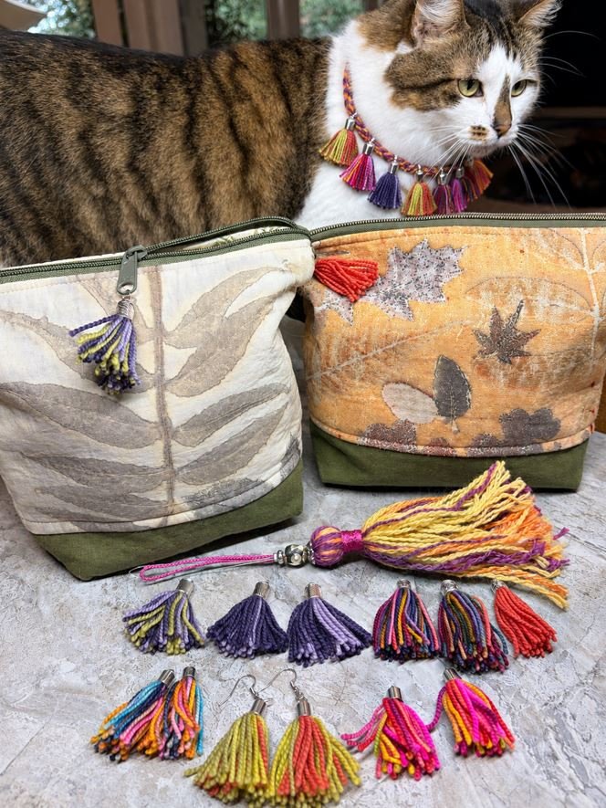 tassels with cat
